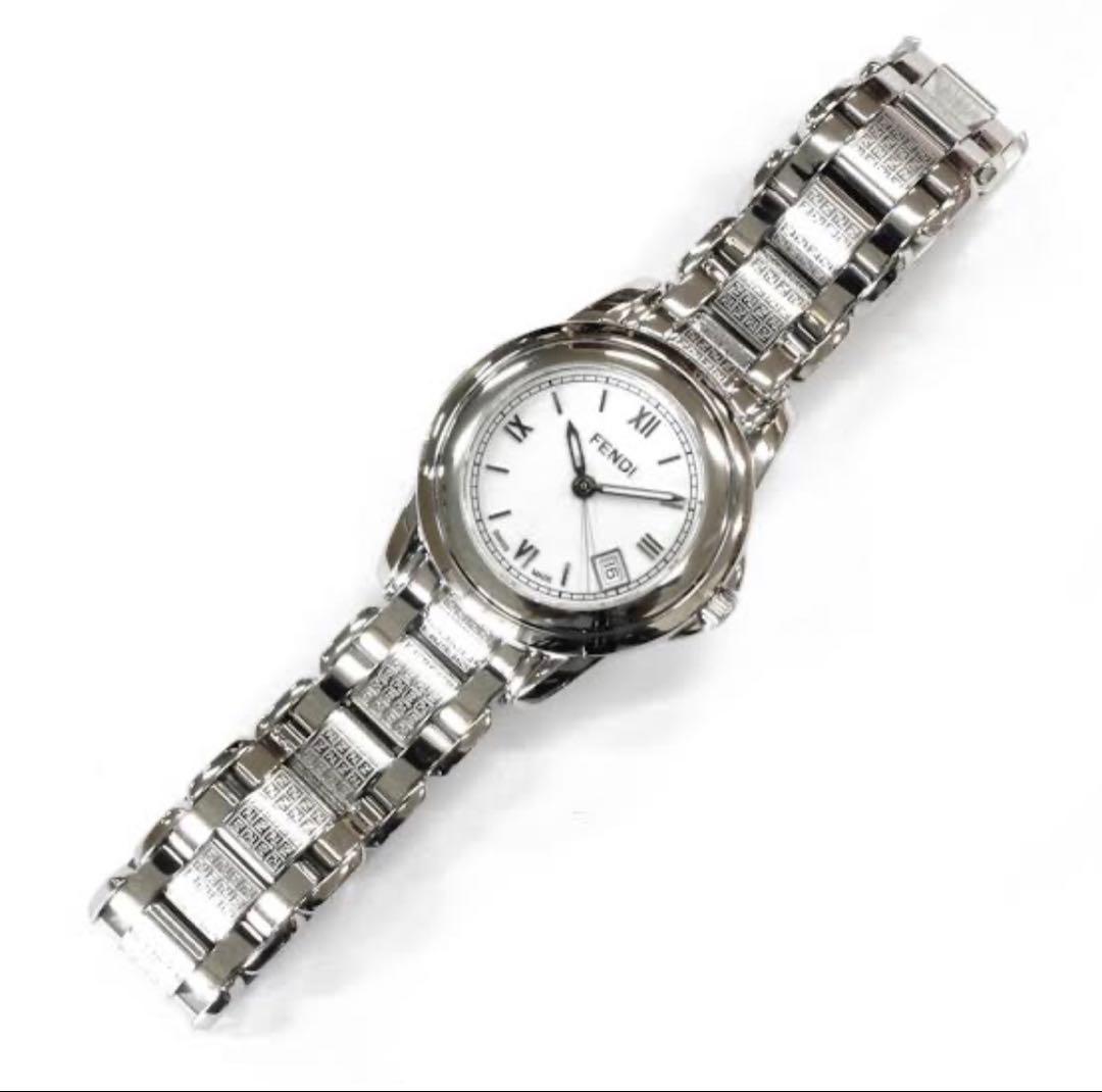 【FENDI】フェンディ QZ ダイヤ アイボリー文字盤 2200L レディース