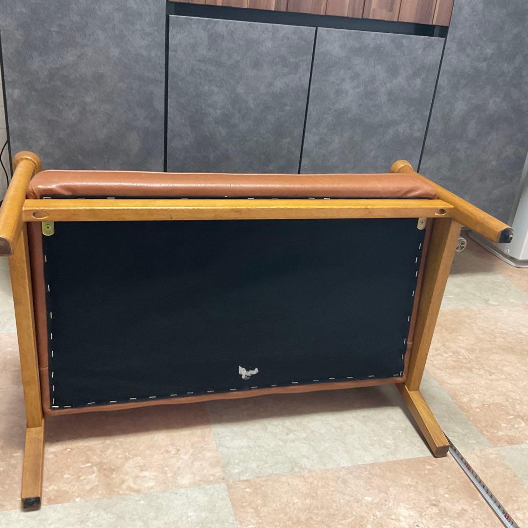 ブラウン 合成皮革2人掛けソファー キッズソファー おしゃれ