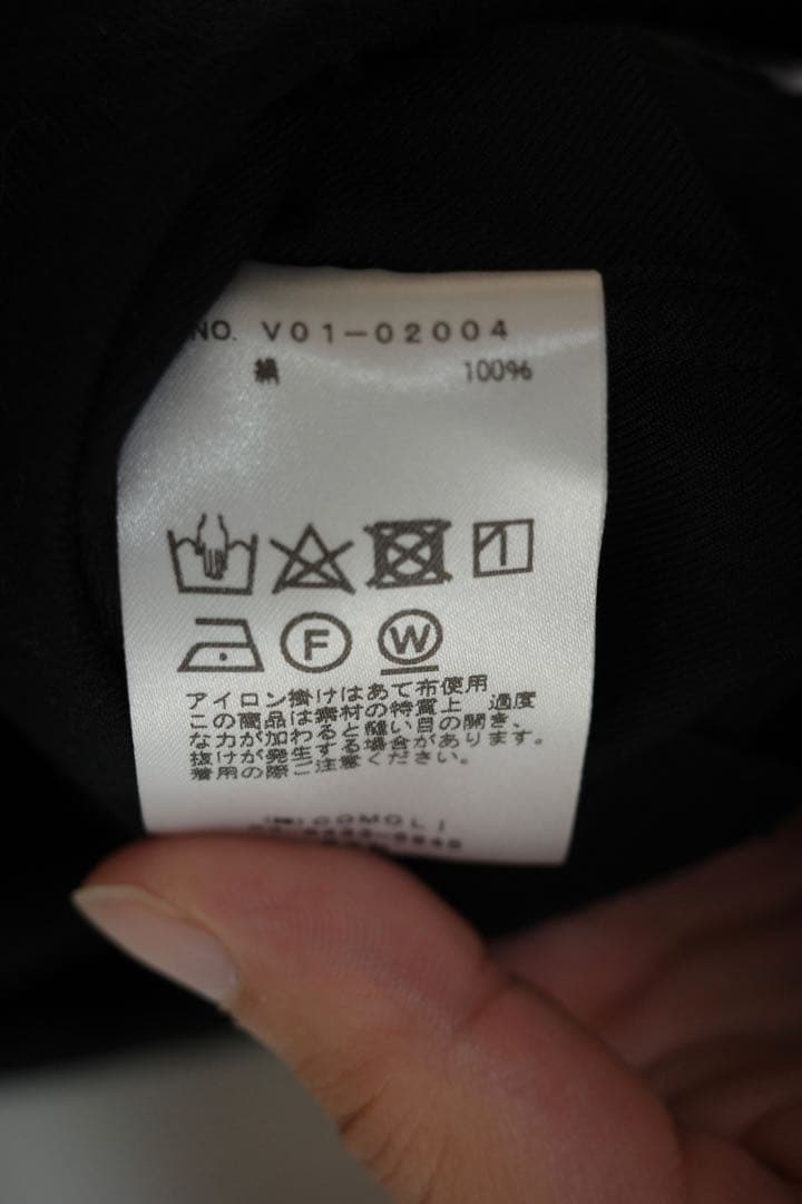 COMOLI シルクネル スキッパーシャツ　サイズ3