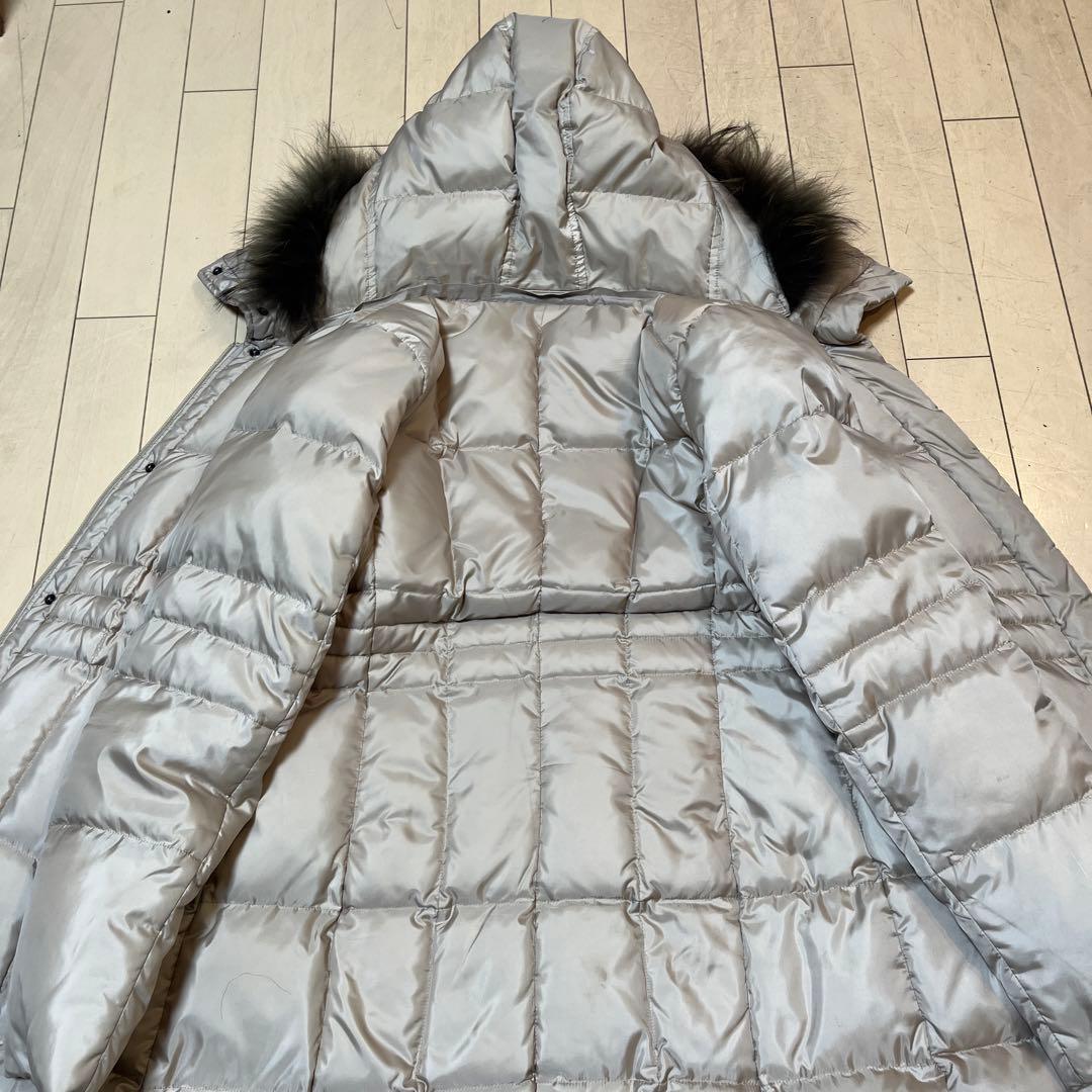 23区　ファー付きベージュダウンジャケット