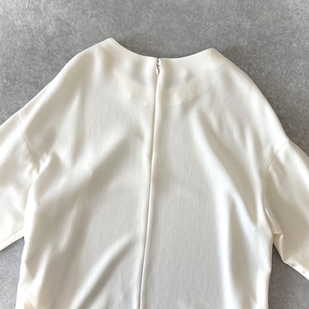 美品 ミューズドゥドゥズィーエムクラス トリアセジョーゼットオーバーブラウス