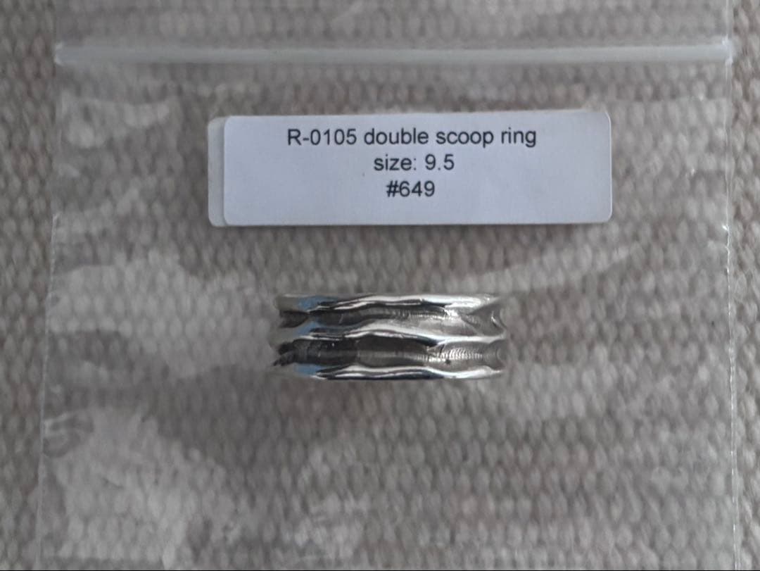 【US9.5号 】jill platner DOUBLE SCOOP RING