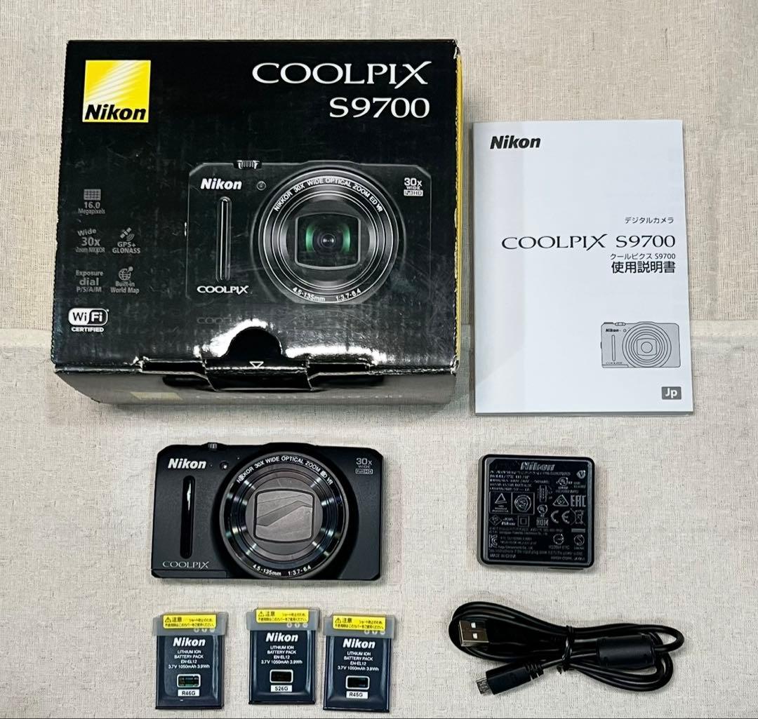 [まりん]　Nikon COOLPIX S9700 バッテリー3個
