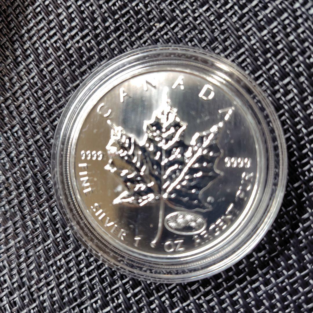 メイプルリーフ 花火 1オンス 銀貨 ミレニアム