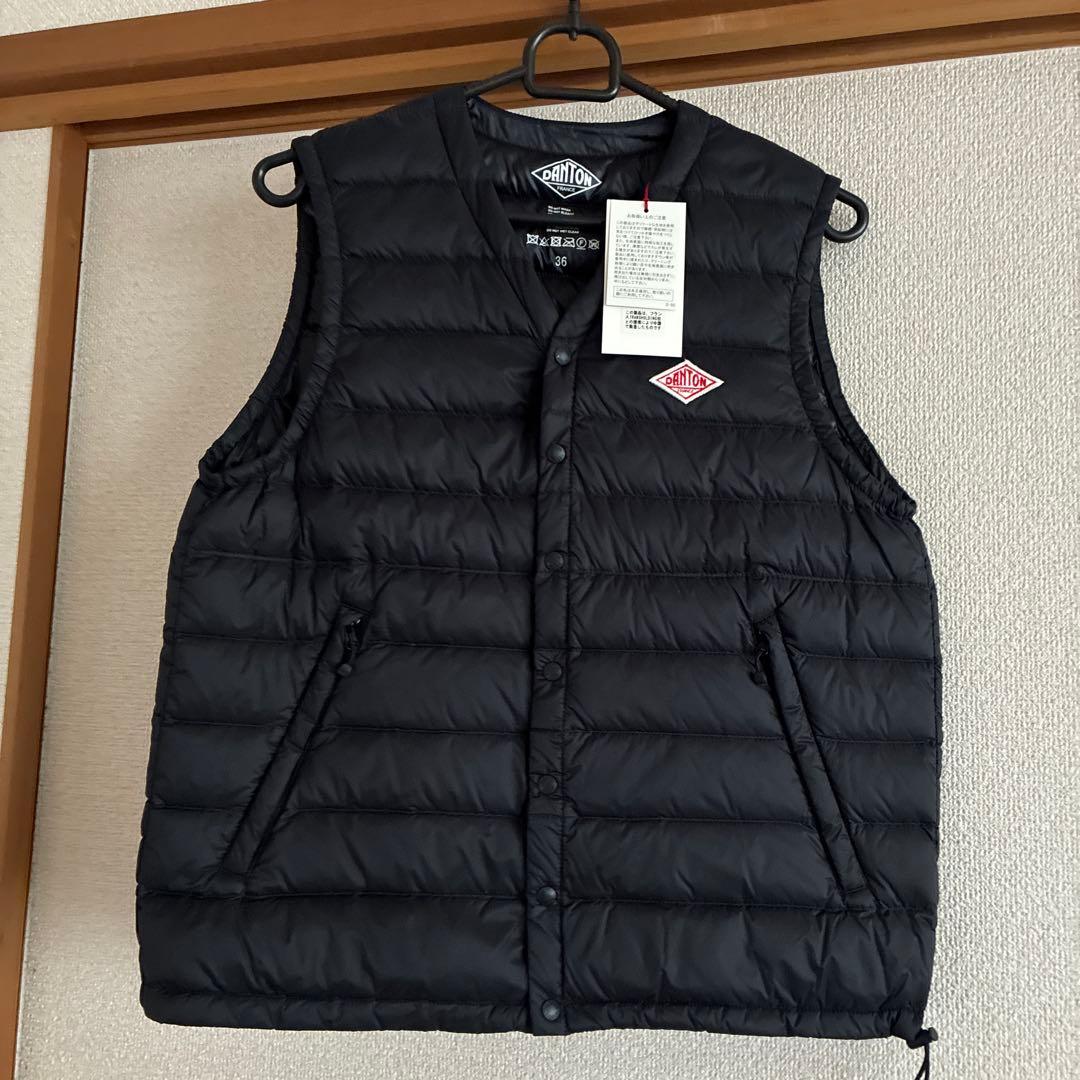 ダントンダウンベスト　インナーダウン　黒　36