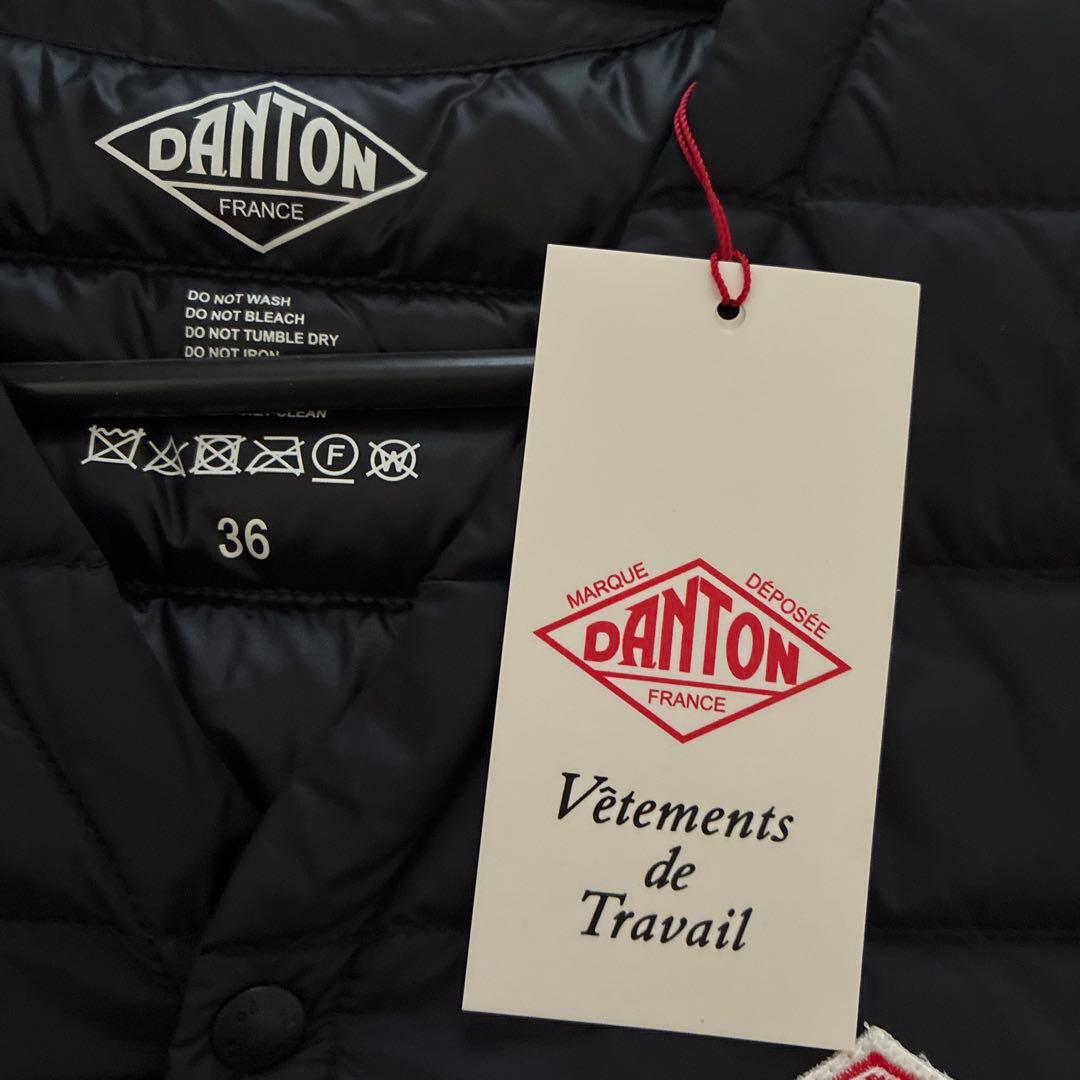 ダントンダウンベスト　インナーダウン　黒　36