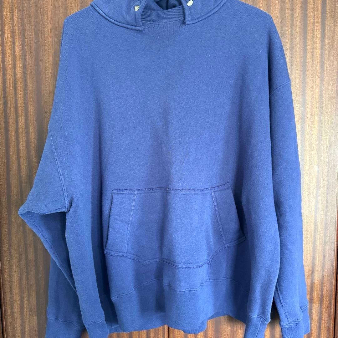 INTERIM ネイビー ナス紺 後付けパーカー アフターフーディ インテリム