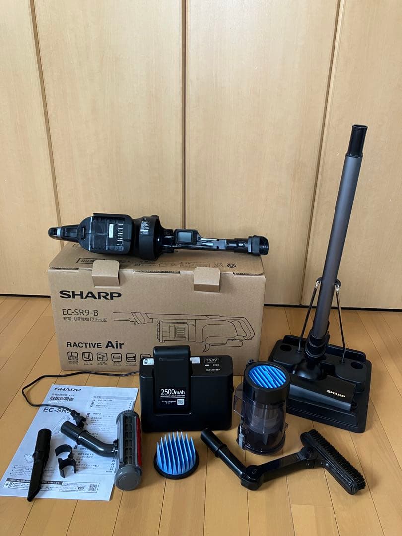 SHARP EC-SR9-B シャープ コードレス掃除機　フィルター2個