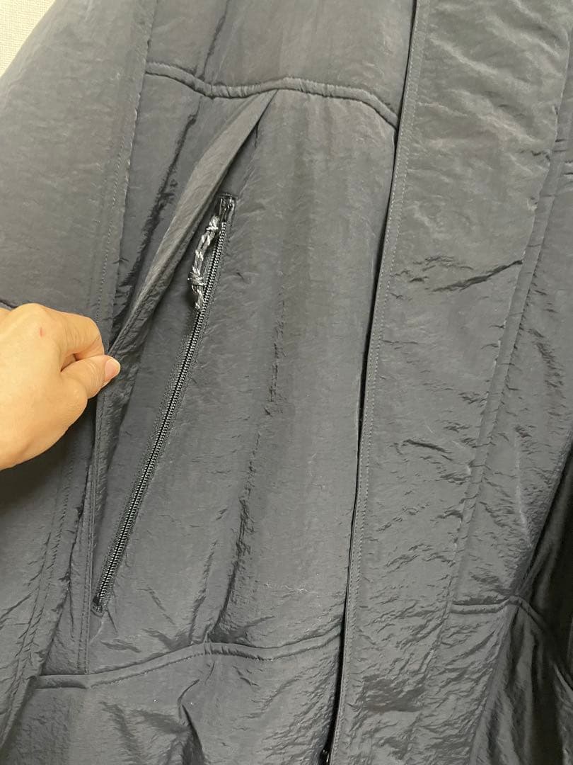 PRIORITY ブラック 中綿コートフード付き