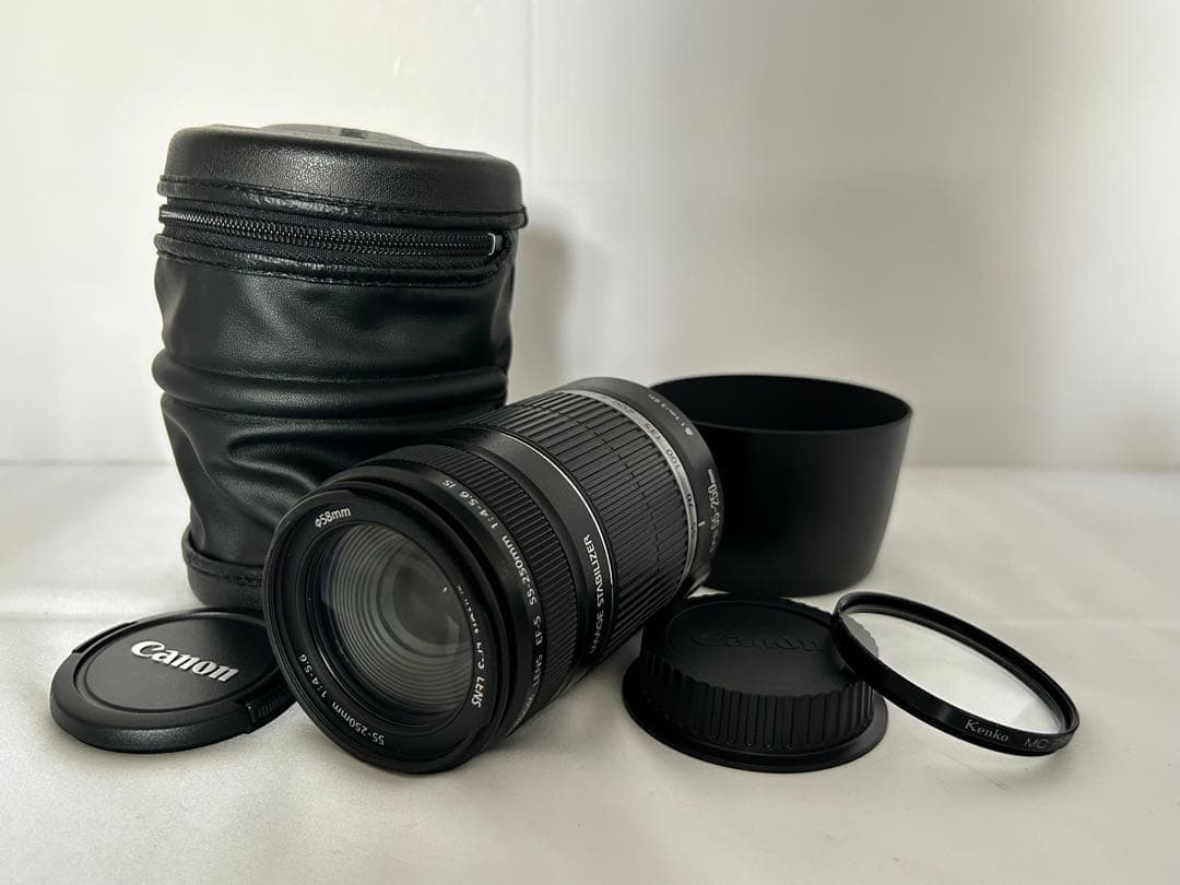 ⭐️美品⭐️ CANON EF-S 55-250mm IS レンズポーチ付 一眼レフ