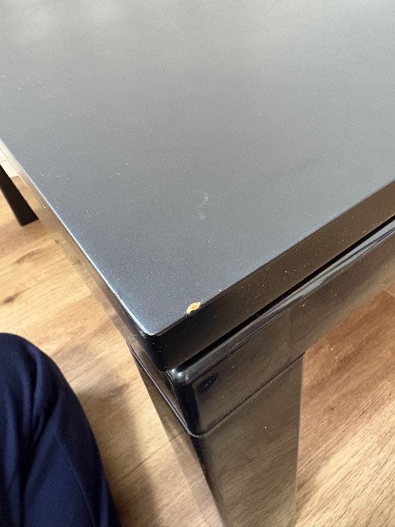 『カインズ』全面フラットヒーター　温度調整可能　正方形　黒