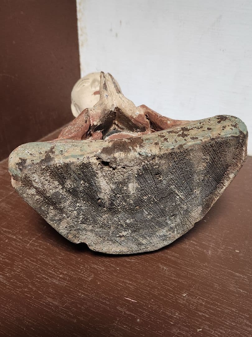 木彫り 僧侶　木製　仏像　仏　木喰　木彫