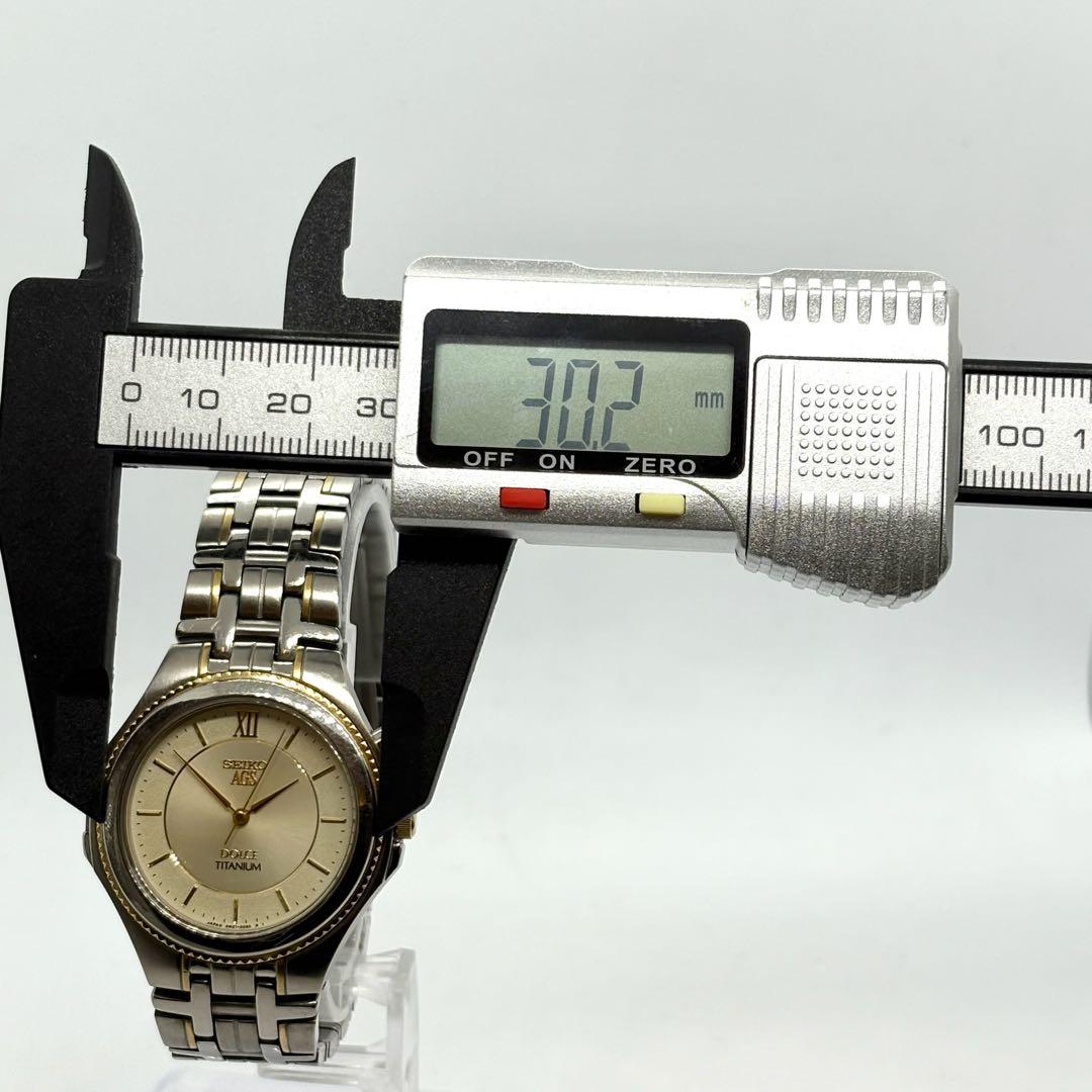 SEIKO DOLCE チタン メンズ腕時計 10BAR コンビ　AGS