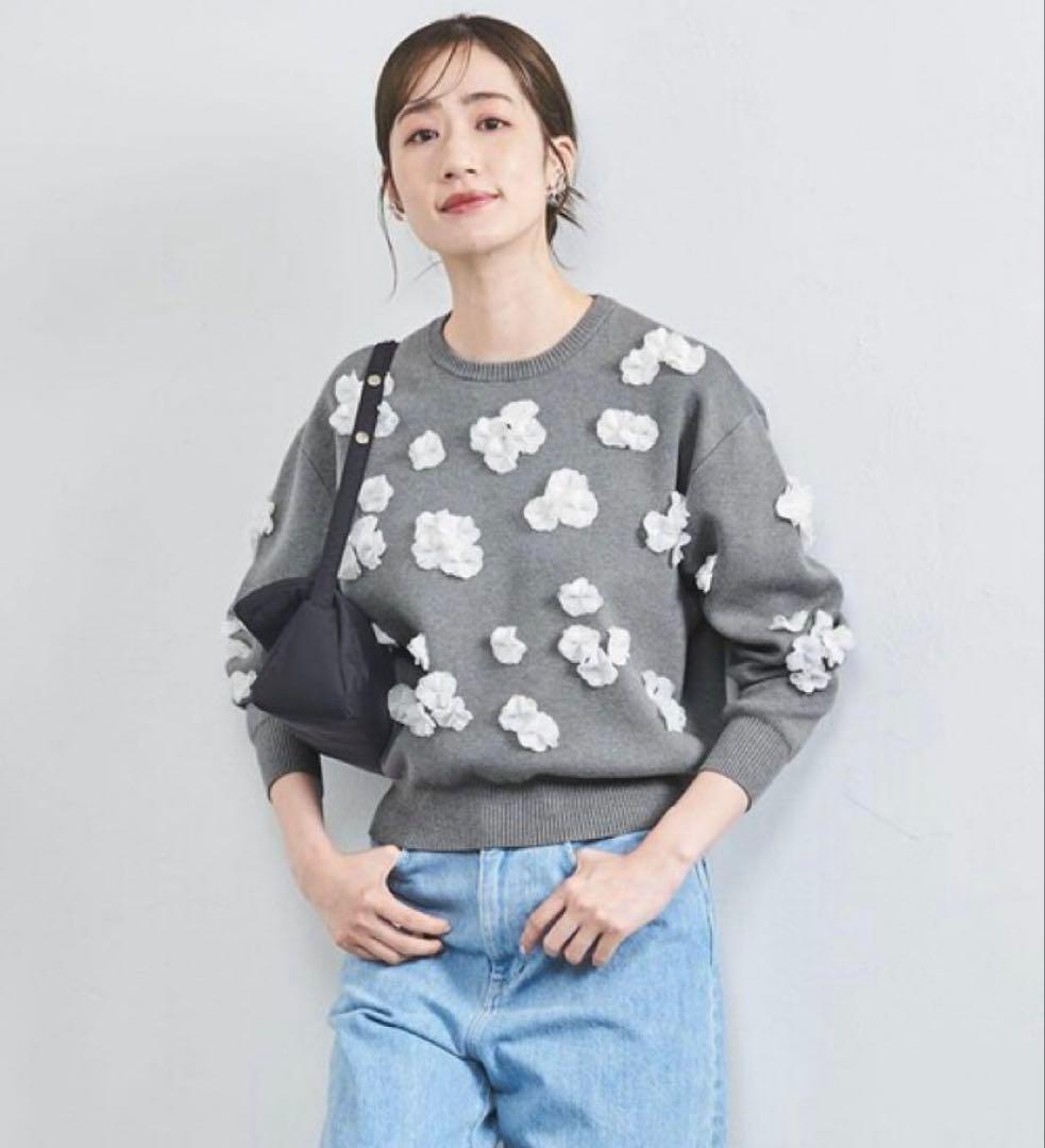 UNITED ARROWSフラワーなニット.トレフル.chesty