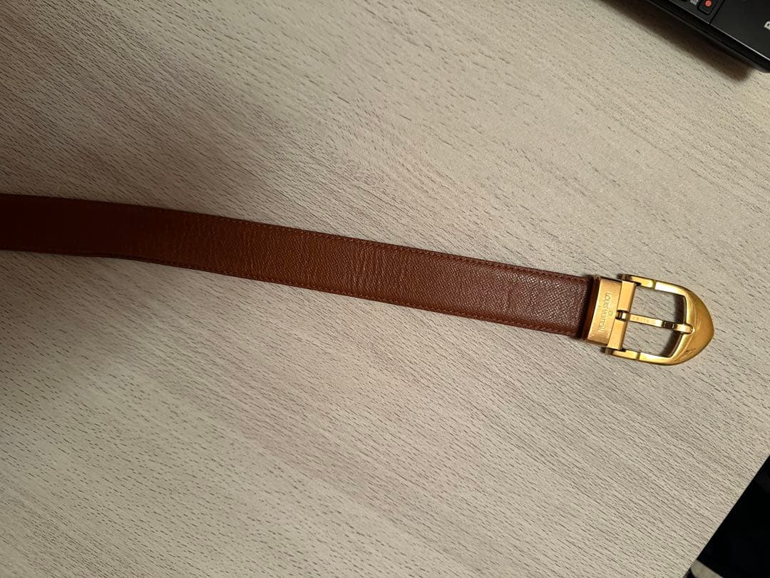 LOUIS VUITTON ブラウンレザーベルト