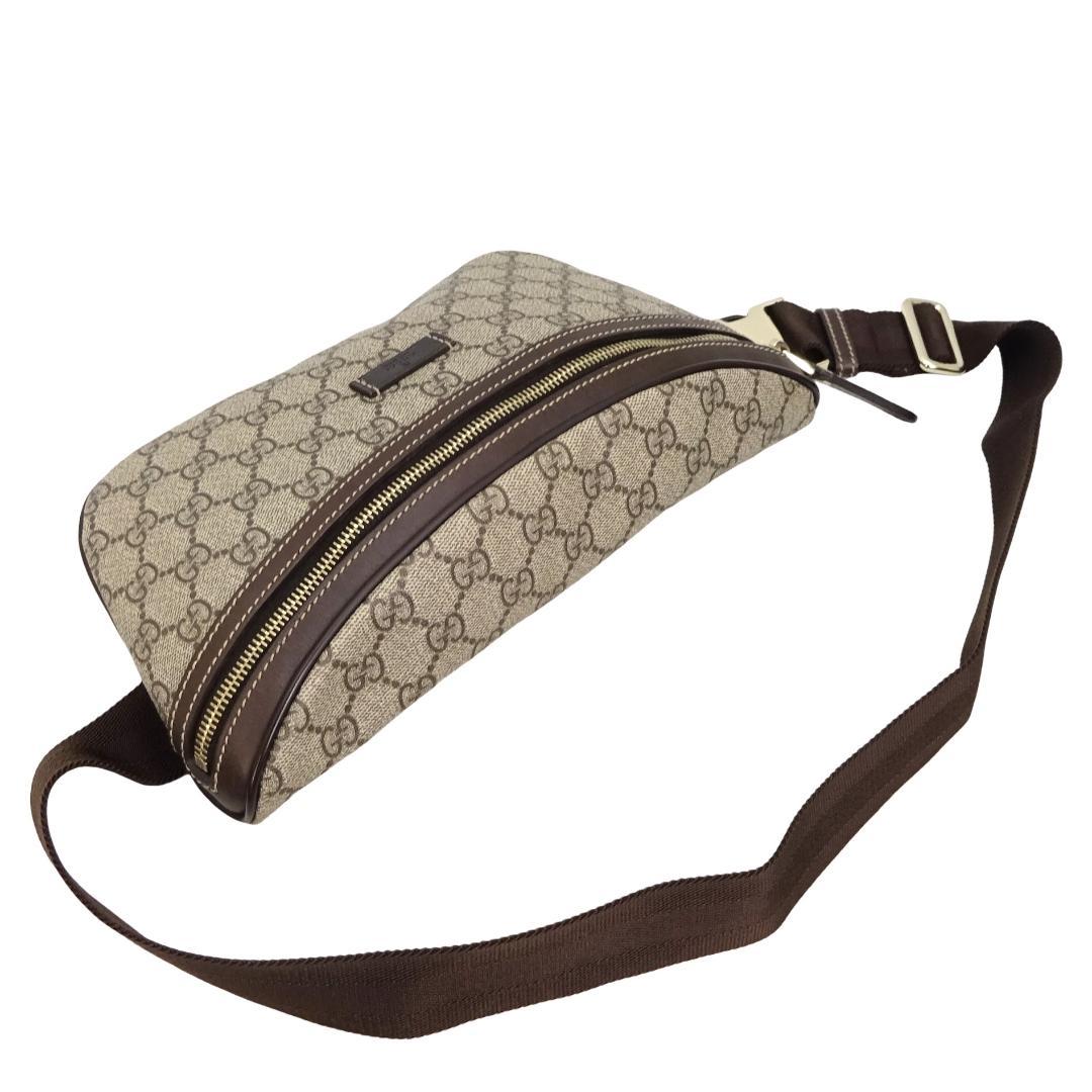 本物美品■グッチ■GGスプリーム/ベルトバッグ/ボディバッグ/ウエストバッグ