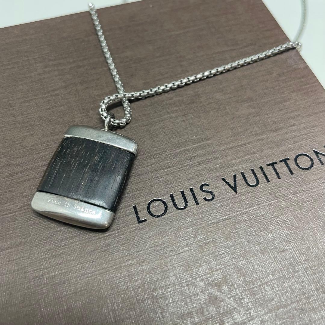 サ*ユ様 LOUIS VUITTON M65372 ウッド　シルバー ネックレス