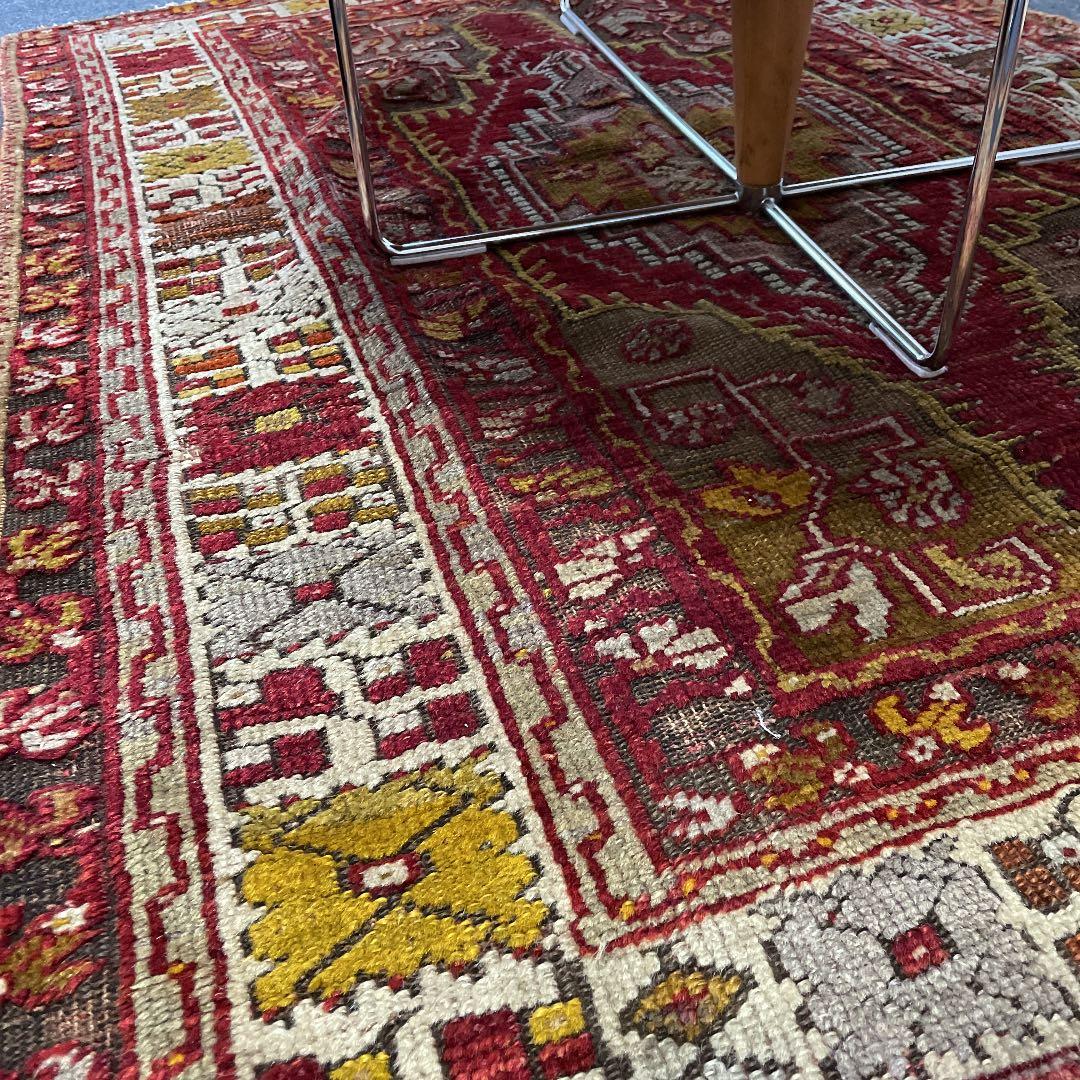 お値下げしました！ビンテージウールラグ　トルコ　トライバル