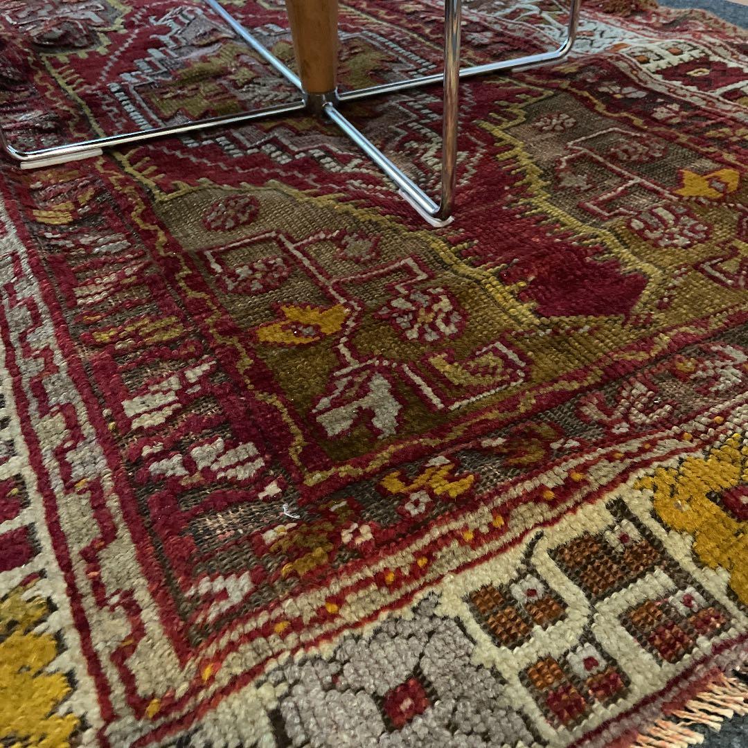 お値下げしました！ビンテージウールラグ　トルコ　トライバル