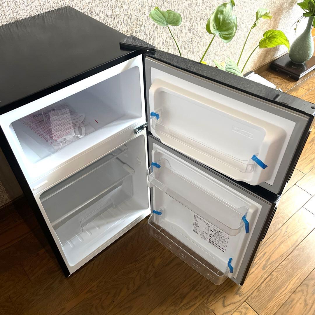 【新品未使用】冷蔵庫 87L MAXZEN マクスゼン 小型 2ドア ガンメタ