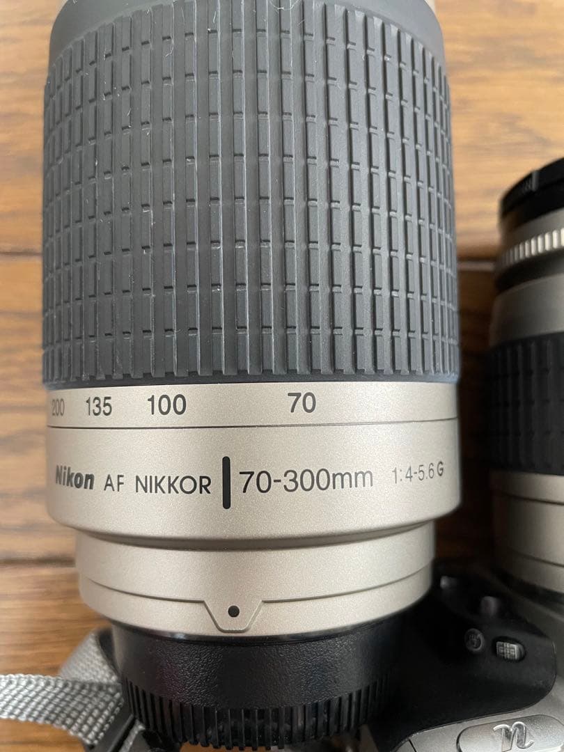 NIKON　フイルム式　一眼レフカメラ「NIKON　µ」純正ダブルレンズ付き