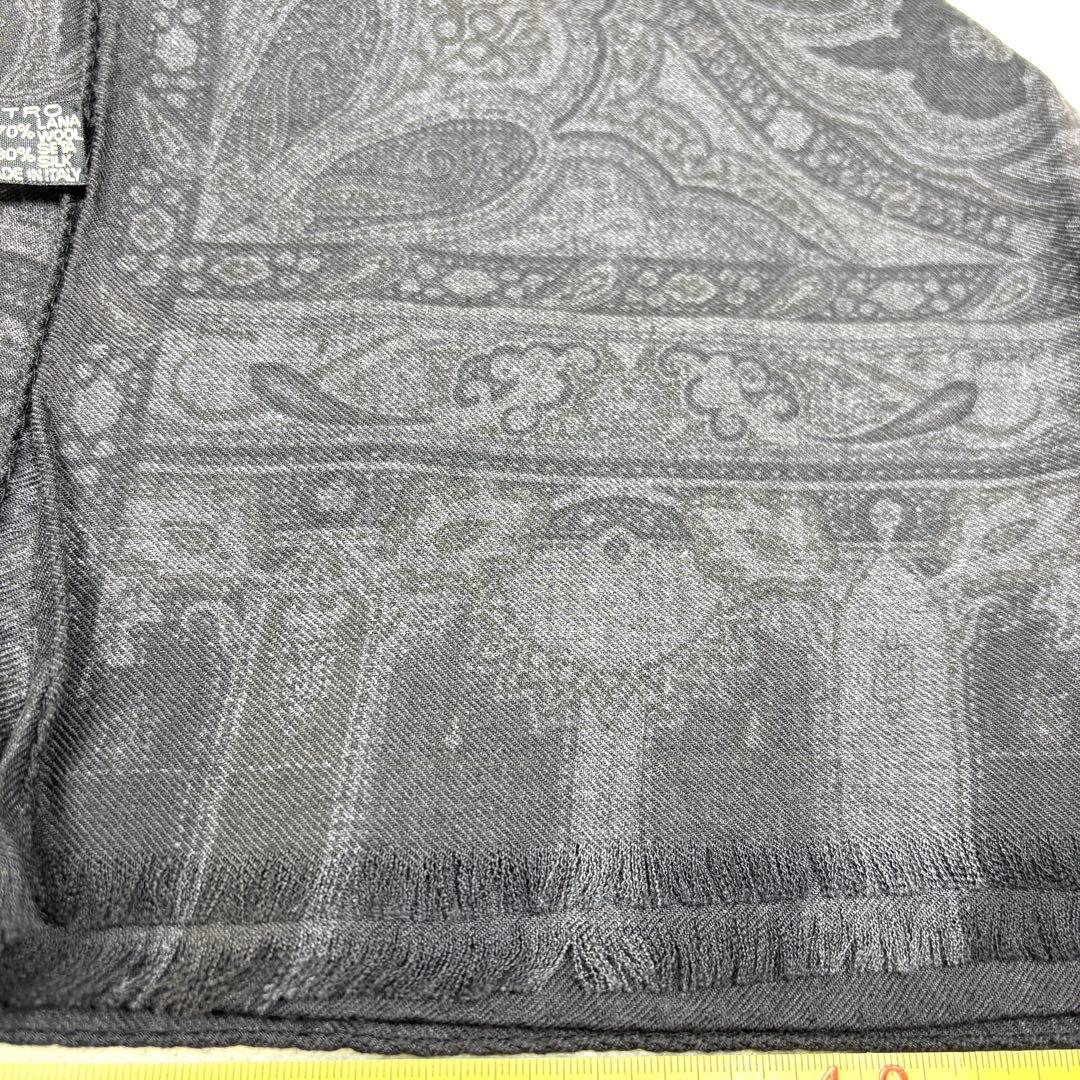 ETRO エトロ ストール ロングスカーフ シルク混 ペイズリー ジャガード