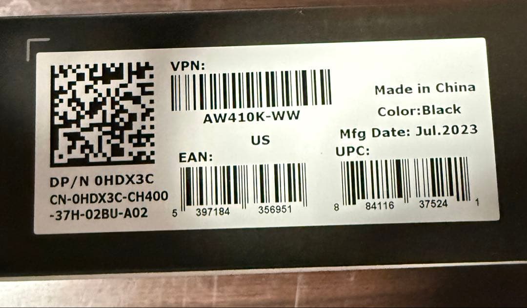 ALIENWARE 410K メカニカルキーボード茶軸