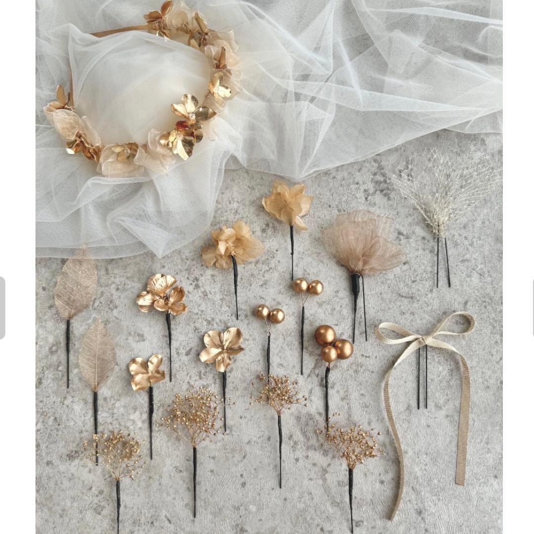 curumu 髪飾り カチューシャ 花冠 パール 成人式 卒業式