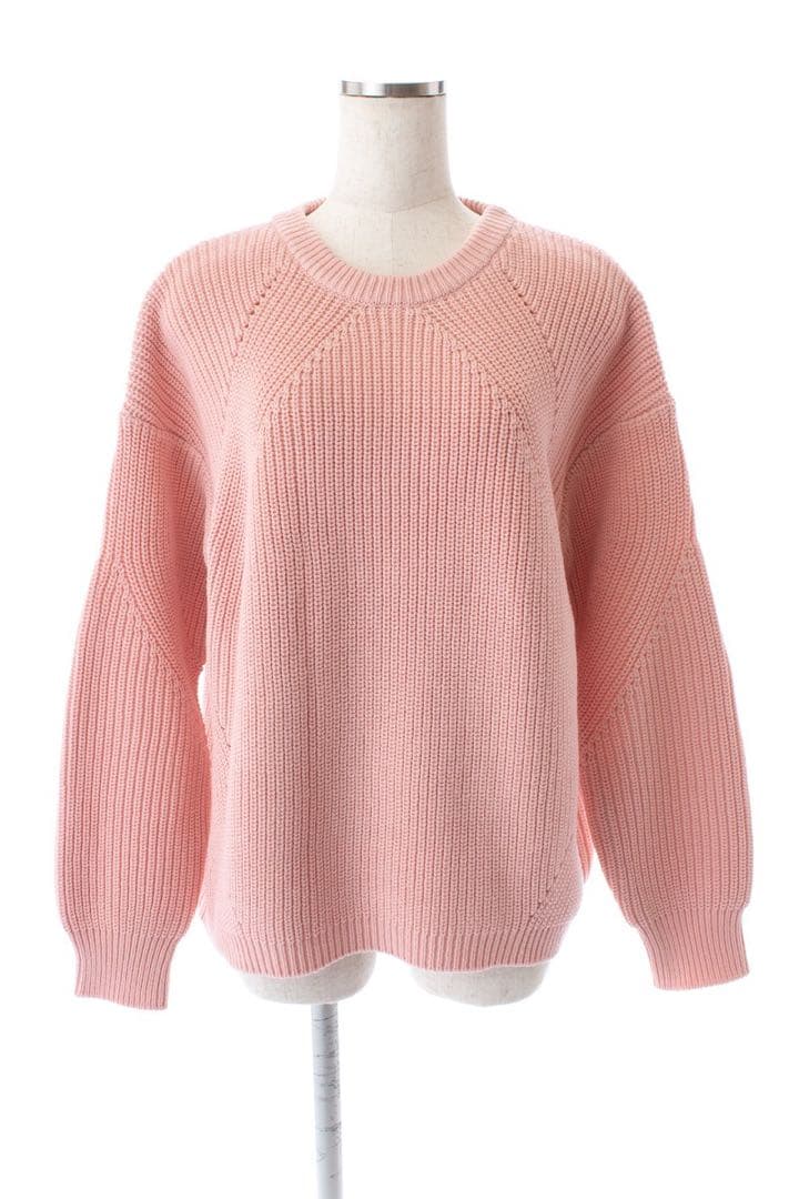 新品未使用OBLI コットンニットピンクセーター