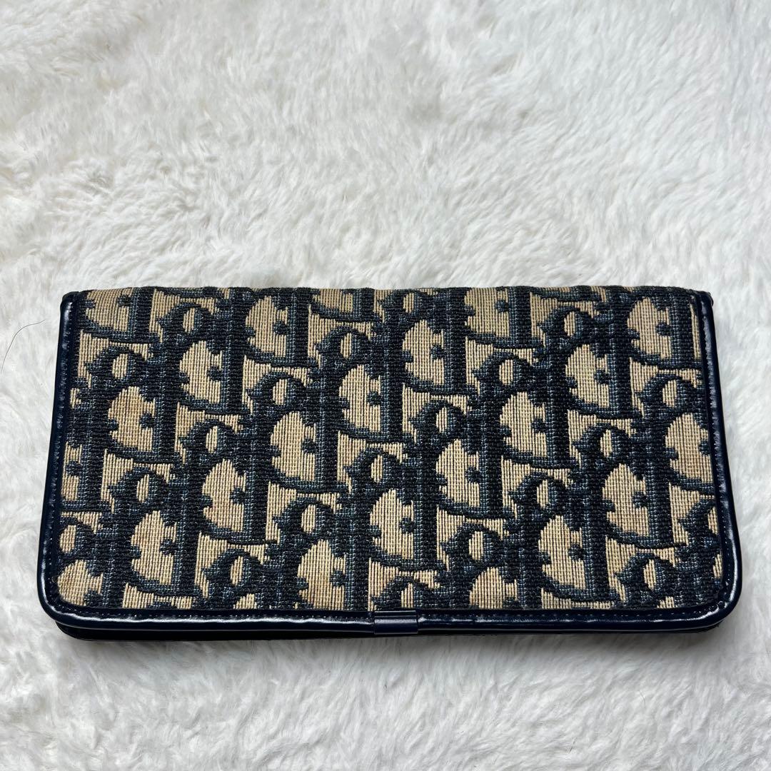 Christian Dior トロッター　札入れ　キャンバス×レザー