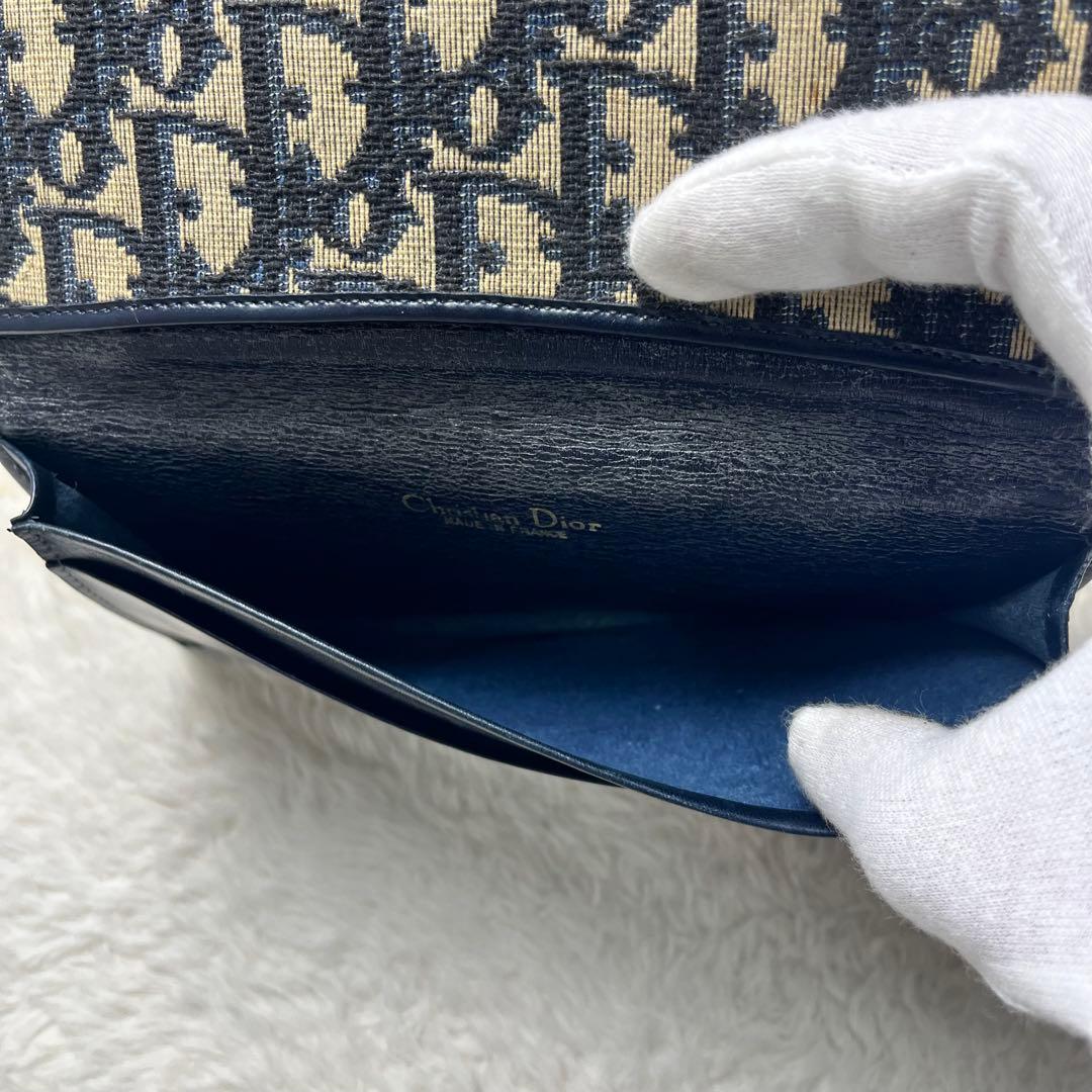 Christian Dior トロッター　札入れ　キャンバス×レザー