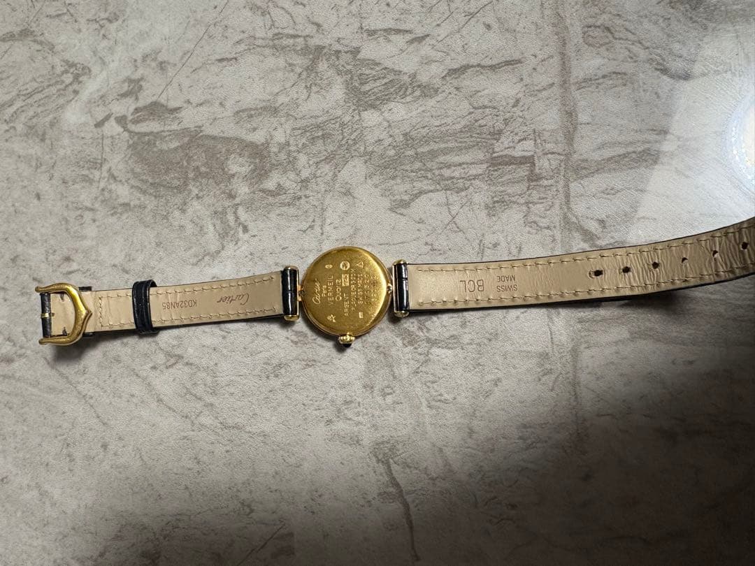 カルティエ ブラック クォーツ 腕時計