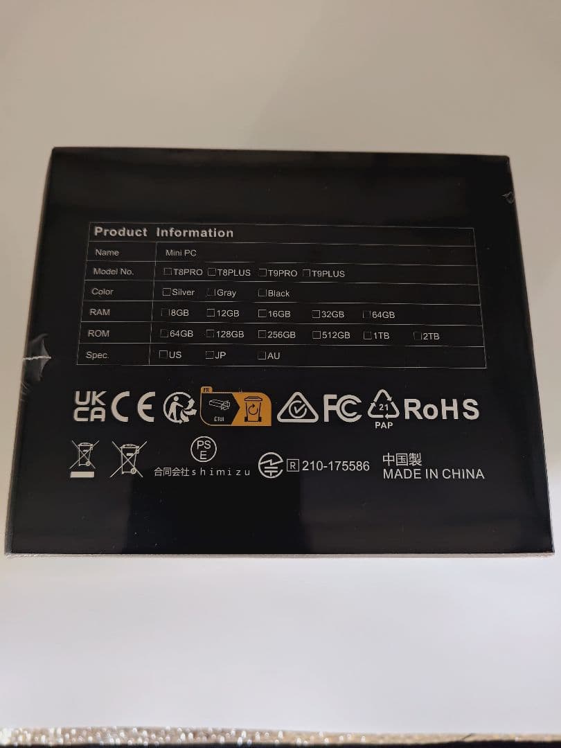 【新品未開封】ミニPC　ACEMAGIC T8 PLUS Mini PC