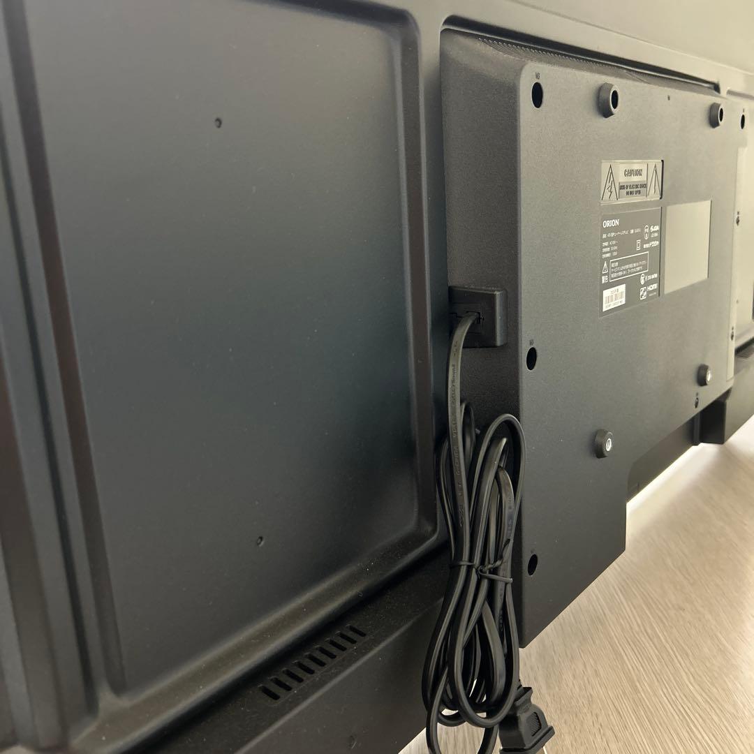 オリオン チューナレステレビ 43V型 4K GL431UA