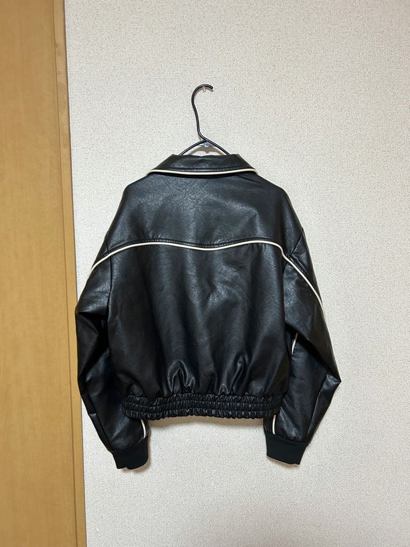 【再販なし】ORO Buffing leather piping blouson