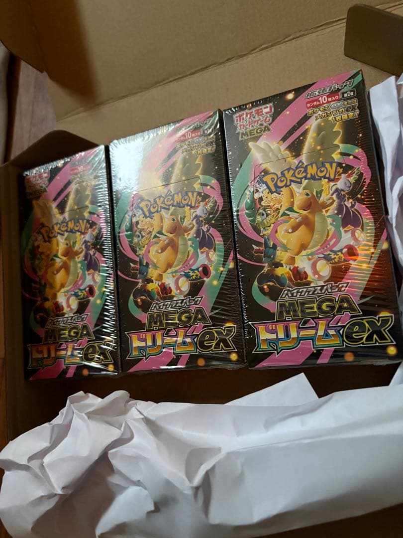 ポケモンカードゲーム MEGAドリーム　3BOX シュリンク付き
