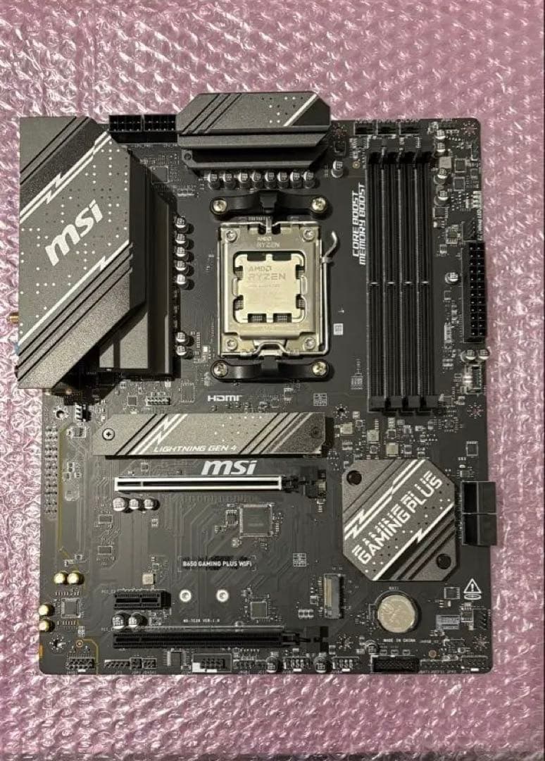 マザーボード MSI B550 GAMING PLUS WIFI + Ryzen5 7600