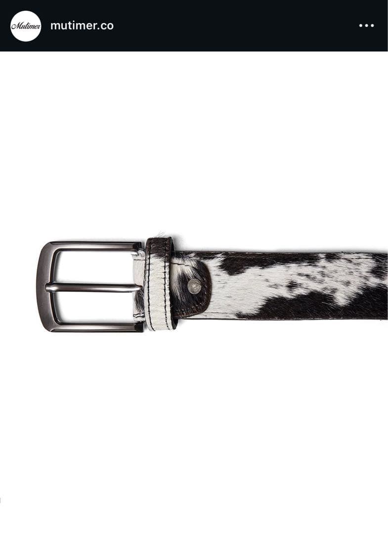 Mutimer レザーベルトCOWHIDE BELT