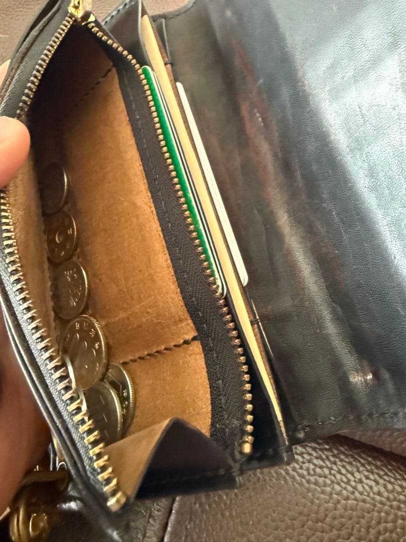 タカレザーズ 3層トラッカーウォレット リアルクロコダイル