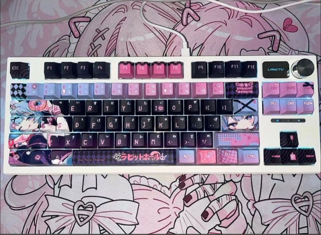 ば*ん様 初音ミク ラビットホール　130pbt キーキャップ