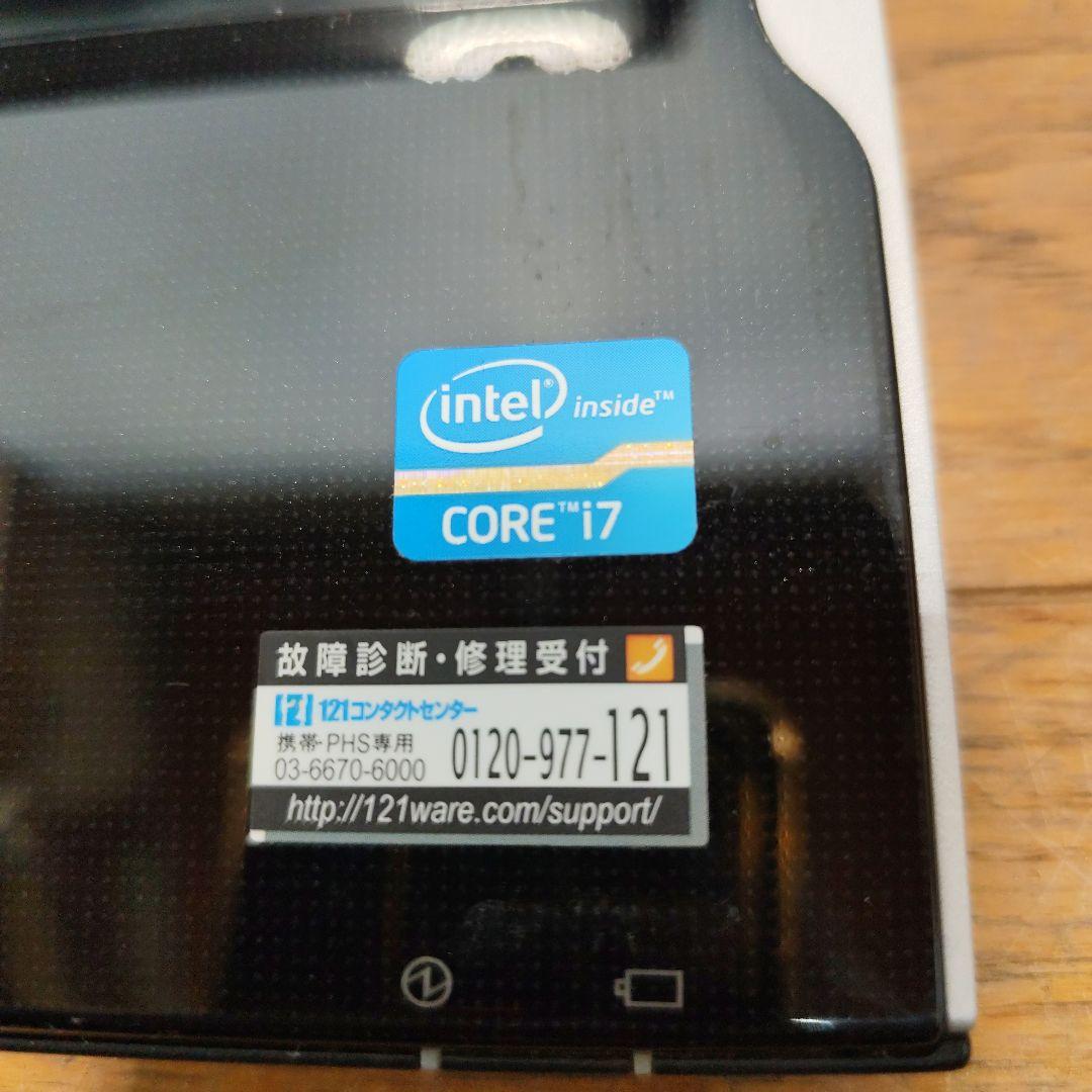 NEC Core i7 ノートPC ACアダプター付き HDD無し