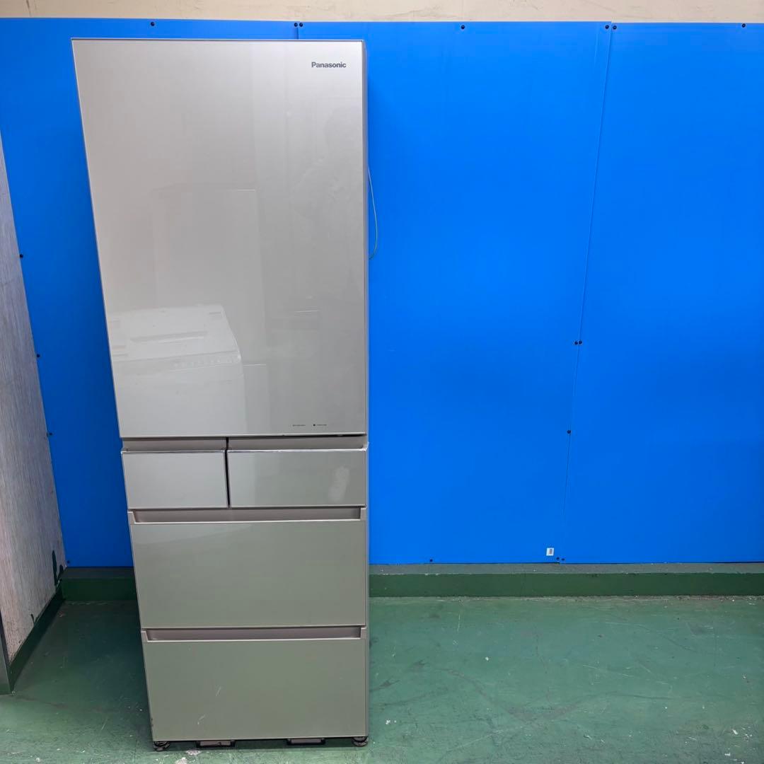 668 パナソニック　大型冷蔵庫　400L強　自動製氷　右開き　小型　家庭用