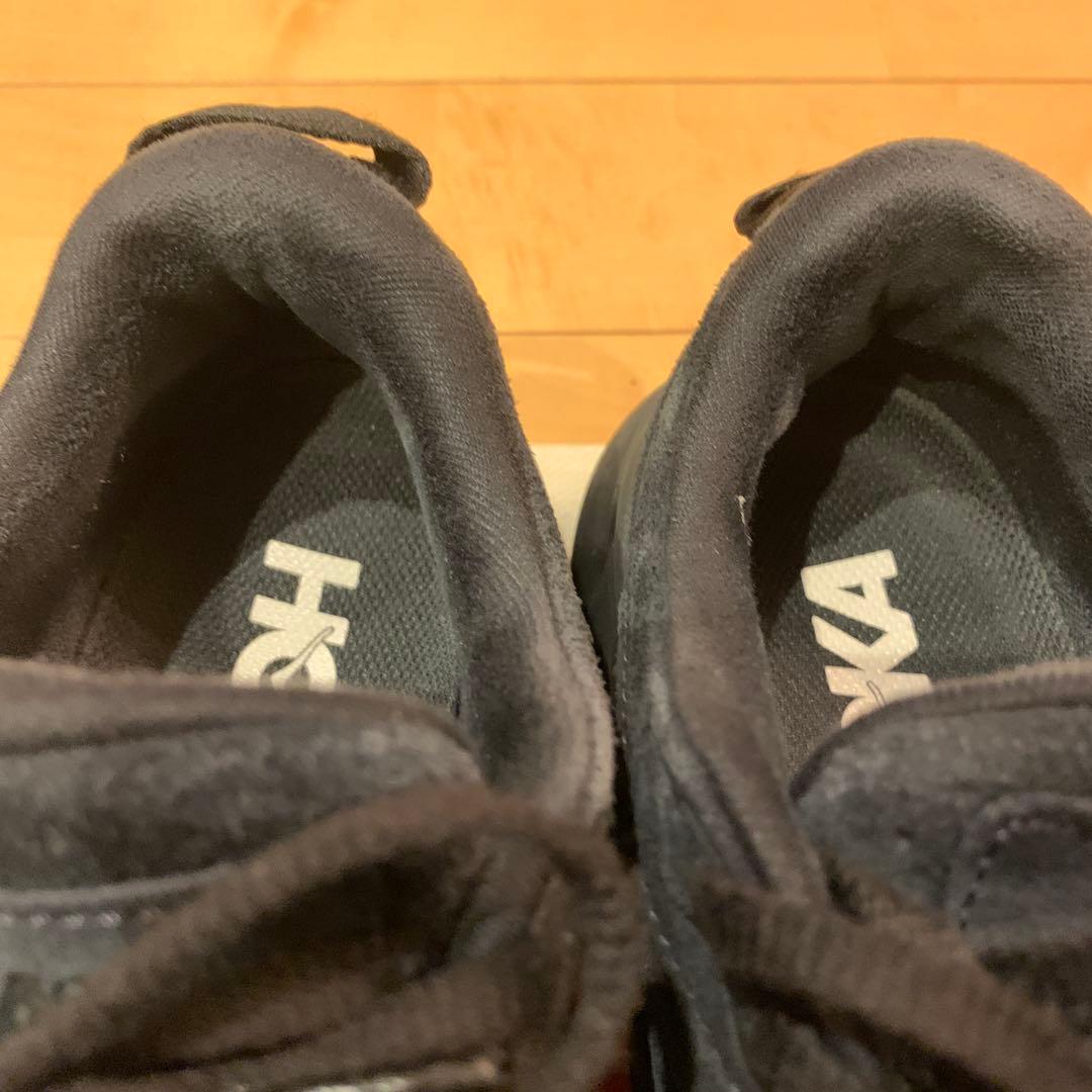 HOKA 黒 ランニングシューズ　ホカオネオネ　クリフトン専用