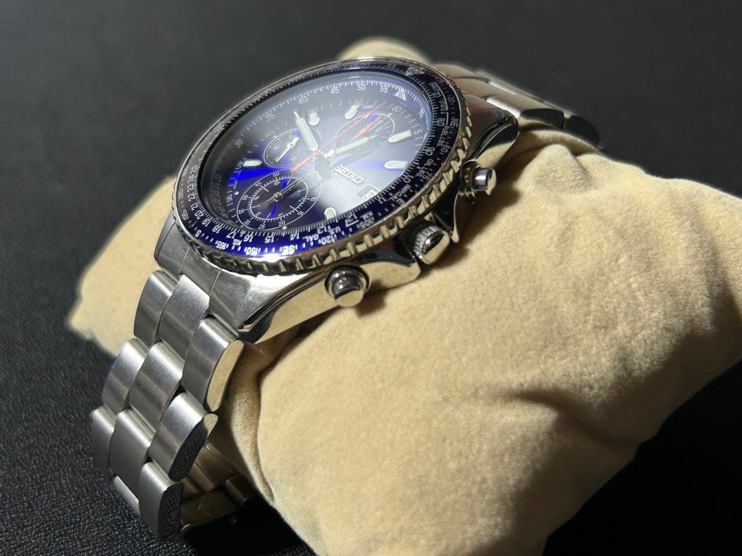 【美品】セイコー SEIKO パイロットクロノグラフ7T92-0CF0