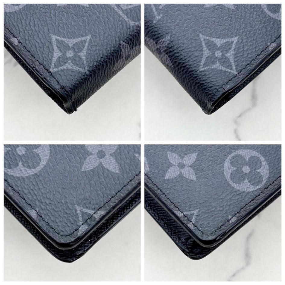 【極美品・IC搭載】ルイヴィトン　モノグラム　エクリプス　ポルトフォイユブラザ
