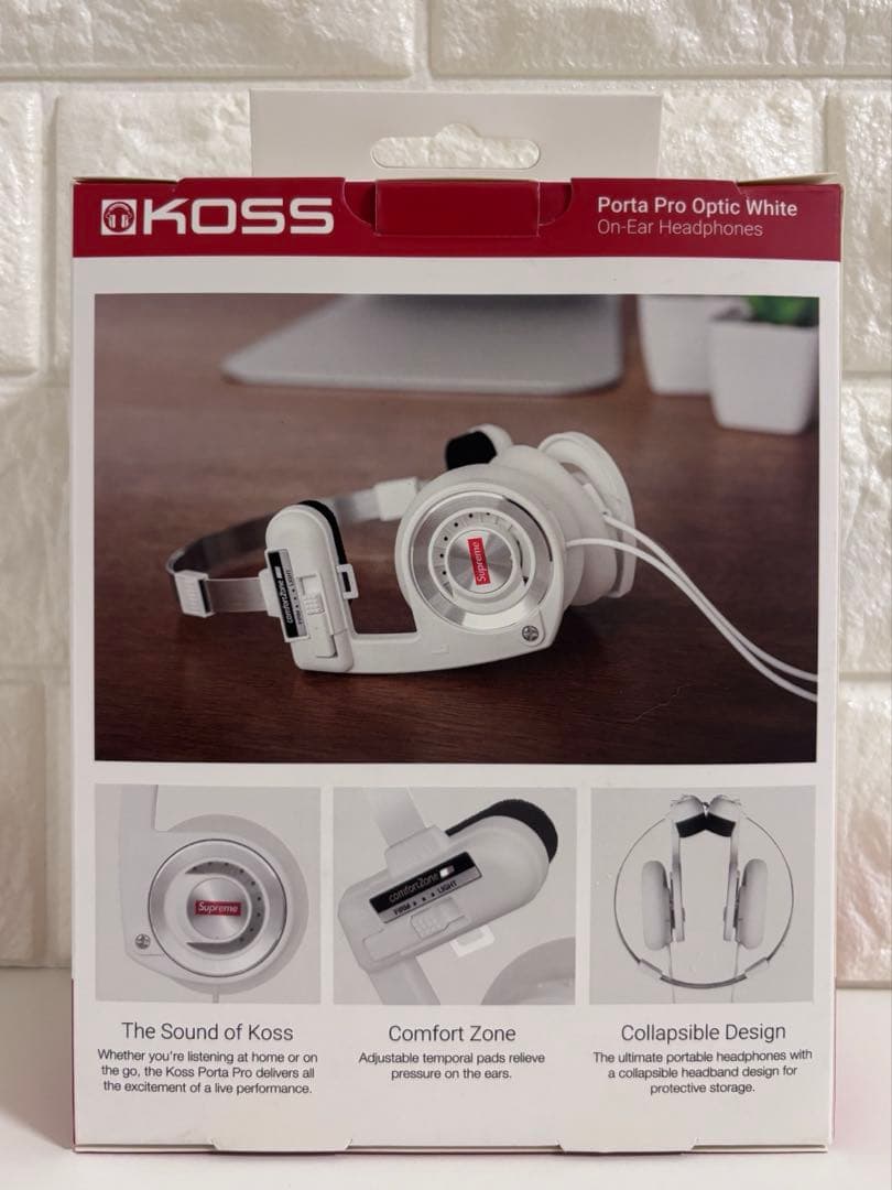 Supreme / Koss PortaPro Headphones ホワイト