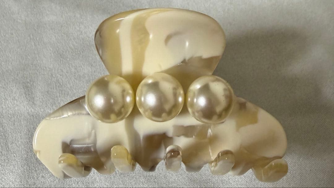 新品アレクサンドル　ドゥ　パリ　パールヘアクリップ