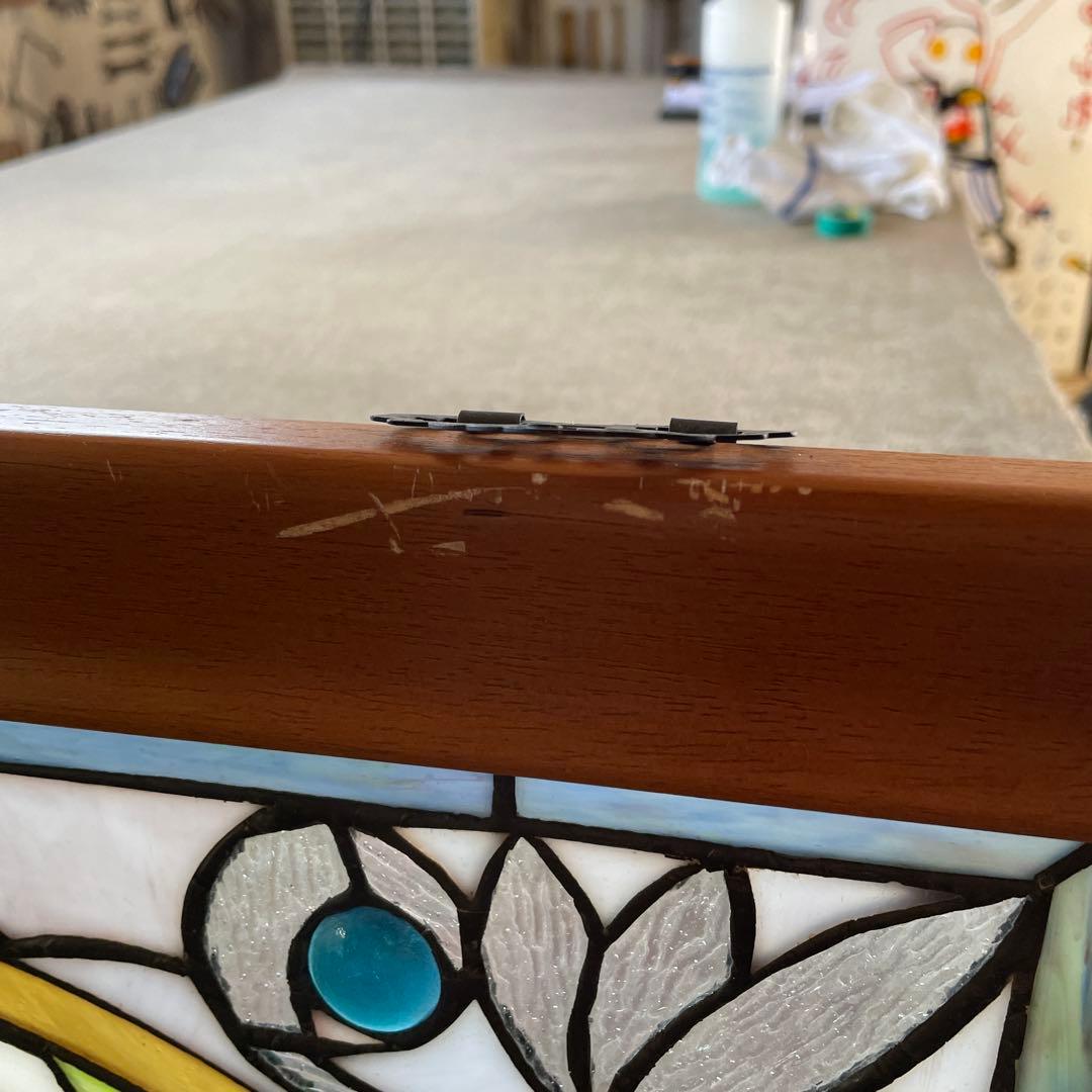 N*o様 ステンドグラス パネル ワイナリー 農園風景 約94×58cm 壁掛け