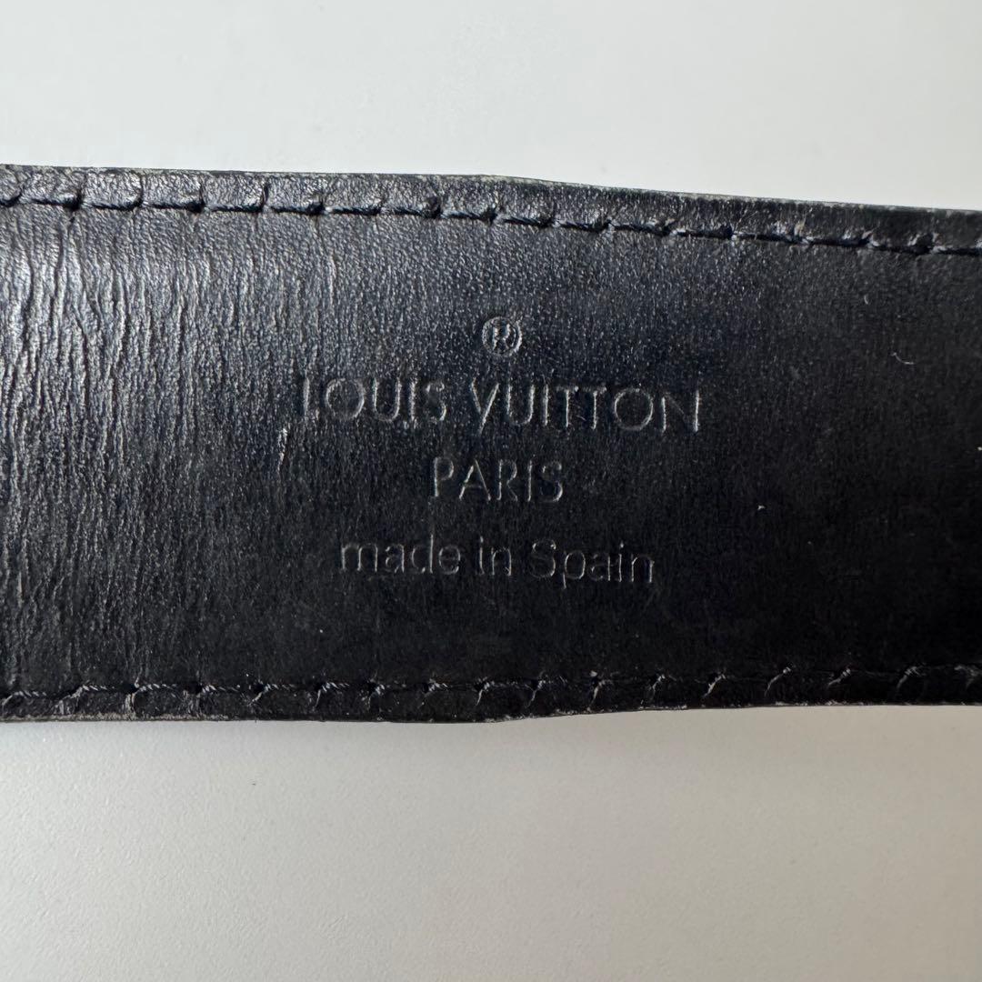 ルイヴィトン ベルト サンチュール タイガ　レザー　ブラック