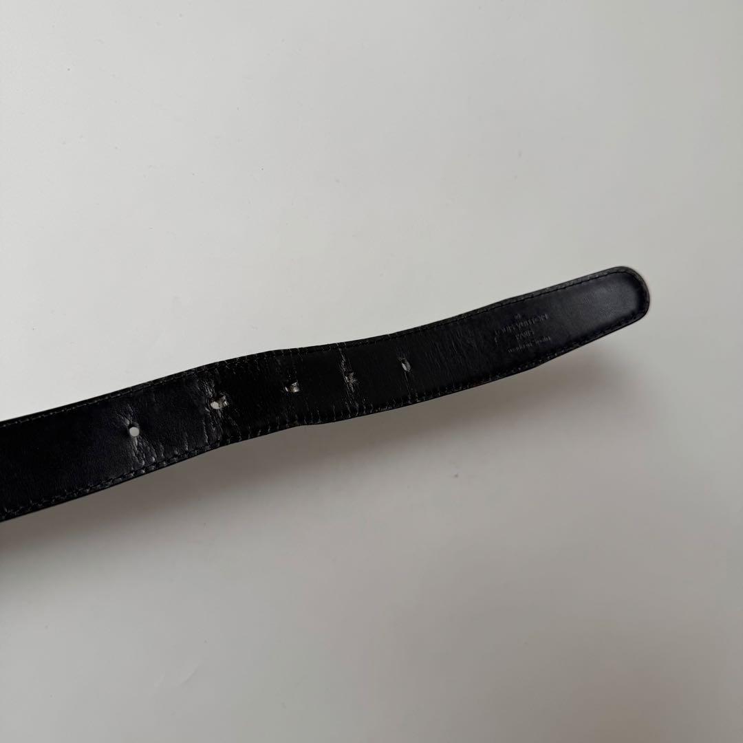 ルイヴィトン ベルト サンチュール タイガ　レザー　ブラック